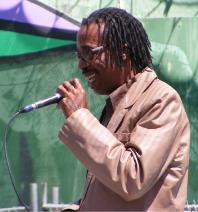 Singer-songwriter Damon Williams AKA The Nomad AKA Three Faces of Man at the 2011 Solamo County Fair